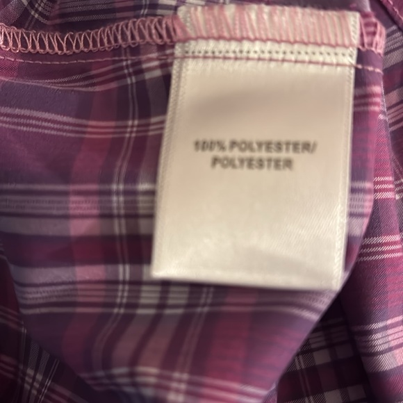 KUHL Women’s Short Sleeve Pearl Snap Button Down Plaid Top Size S - Picture 7 of 9